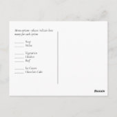 TRENDING ROSEGOLDの結婚ピンクのネイビーメタリック ポストカード (裏面)