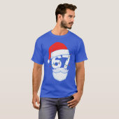Trending Si Seven Meme Christmas 67 Santa Face Men Tシャツ (正面フル)