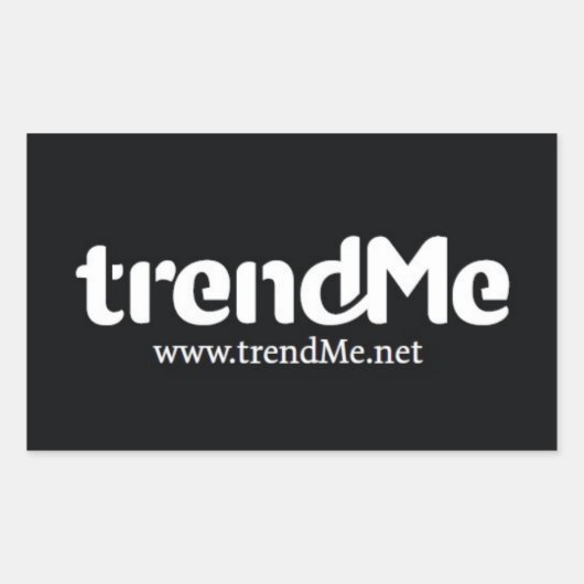 trendMeオリジナルステッカー 長方形シール (正面)