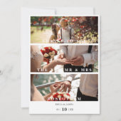 Trendsettingミニマリストのコラージュ3枚のモダン写真 サンキューカード (正面)