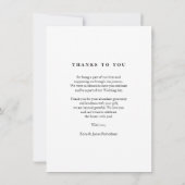 Trendsettingミニマリストのコラージュ3枚のモダン写真 サンキューカード (裏面)