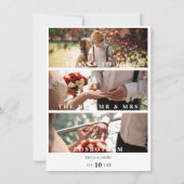 Trendsettingミニマリストのコラージュ3枚のモダン写真 サンキューカード (正面)