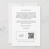 Trendsetting Minimalist Collage of 3 Modern Photos セーブザデート (裏面)