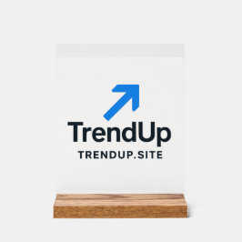 TrendUp エレガントな水彩画の結婚式用卓上サイン アクリルサイン