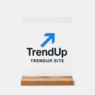 TrendUp エレガントな水彩画の結婚式用卓上サイン アクリルサイン
