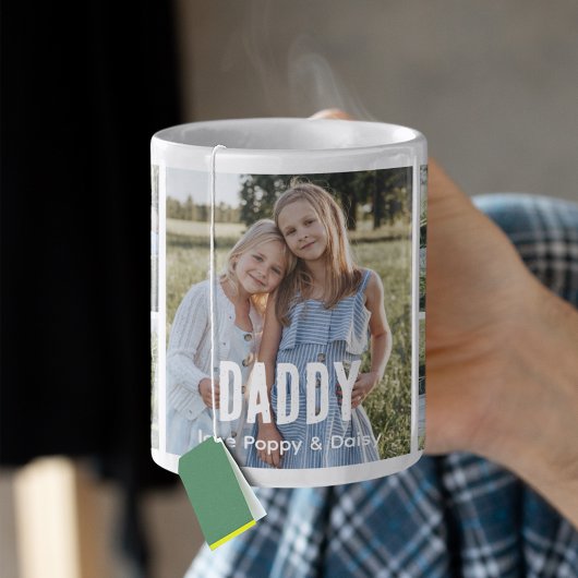Trendy 5 Photo Collage Daddy コーヒーマグカップ