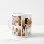 Trendy 5 Photo Collage Grandma コーヒーマグカップ (正面左)