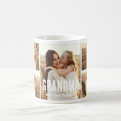 Trendy 5 Photo Collage Grandma コーヒーマグカップ (中央)
