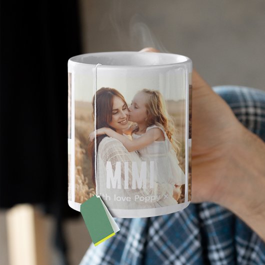 Trendy 5 Photo Collage Mimi コーヒーマグカップ