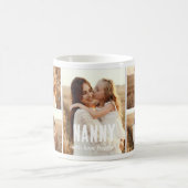 Trendy 5 Photo Collage Nanny コーヒーマグカップ (中央)