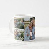 Trendy 5 Photo Collage Papa コーヒーマグカップ (正面左)