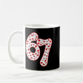 Trendy 6 7 Meme Six Seven Valentines Day 6 7  コーヒーマグカップ (左)