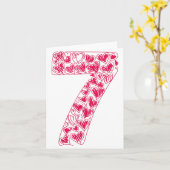 Trendy 6 7 Viral Sketch Heart 67 Cute Valentine Ma カード (黄色い花)