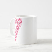Trendy 6 7 Viral Sketch Heart 67 Cute Valentine Ma コーヒーマグカップ (正面左)