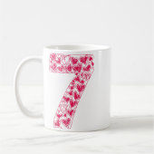 Trendy 6 7 Viral Sketch Heart 67 Cute Valentine Ma コーヒーマグカップ (左)