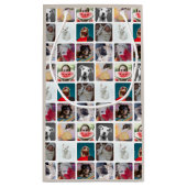Trendy 9 Photo Pattern Collage Keepsake スモールペーパーバッグ (裏面)