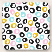 Trendy Abstract Dots Pattern コースター (正面)