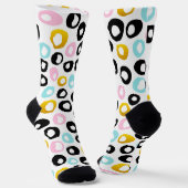 Trendy Abstract Dots Pattern ソックス (傾斜あり)