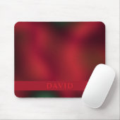 Trendy Abstract Red and Black Mouse Mat マウスパッド (マウス)
