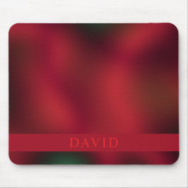 Trendy Abstract Red and Black Mouse Mat マウスパッド