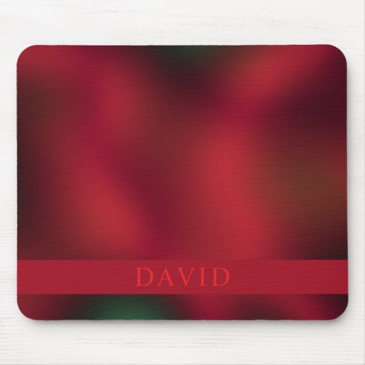 Trendy Abstract Red and Black Mouse Mat マウスパッド (正面)