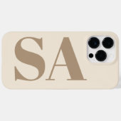 trendy Antique White with Monogram Case-Mate Case-Mate iPhoneケース (裏面 (横))