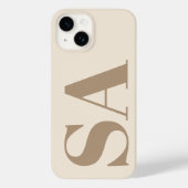 trendy Antique White with Monogram Case-Mate Case-Mate iPhoneケース (裏面)