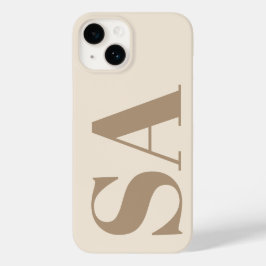trendy Antique White with Monogram Case-Mate Case-Mate iPhone 14ケース