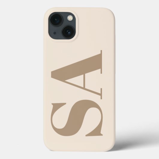 trendy Antique White with Monogram Case-Mate Case-Mate iPhoneケース (裏面)