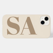 trendy Antique White with Monogram Case-Mate iPhoneケース (裏面 (横))