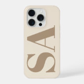 trendy Antique White with Monogram Case-Mate iPhoneケース (裏面)