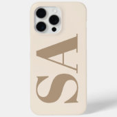 trendy Antique White with Monogram Case-Mate iPhoneケース (裏面)