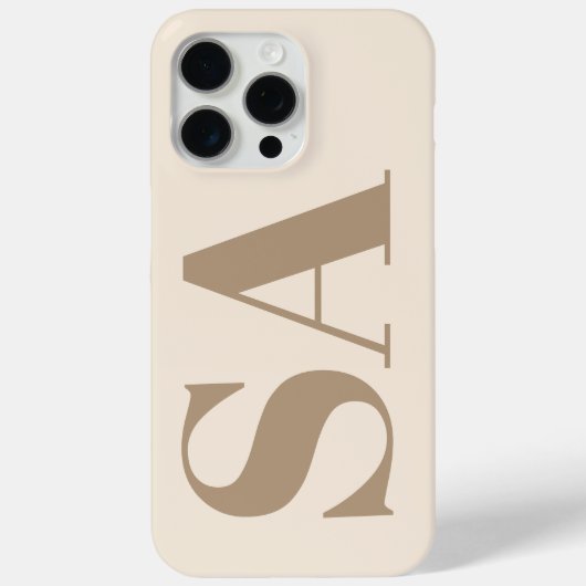 trendy Antique White with Monogram Case-Mate iPhoneケース (裏面)