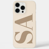 trendy Antique White with Monogram Case-Mate iPhoneケース (裏面)
