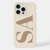 trendy Antique White with Monogram Case-Mate iPhoneケース (裏面)