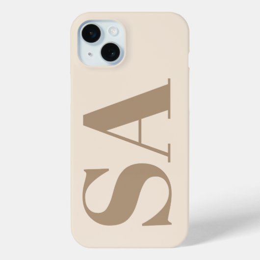 trendy Antique White with Monogram Case-Mate iPhoneケース (裏面)