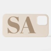 trendy Antique White with Monogram Case-Mate iPhoneケース (裏面横)