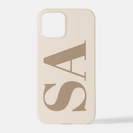 trendy Antique White with Monogram Case-Mate iPhone 12 Proケース
