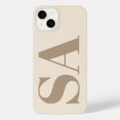 trendy Antique White with Monogram Case-Mate iPhoneケース (裏面)