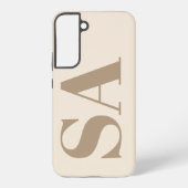 trendy Antique White with Monogram Case-Mate Samsung Galaxyケース (裏面)