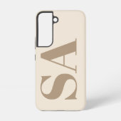 trendy Antique White with Monogram Case-Mate Samsung Galaxyケース (裏面)