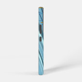 Trendy Baby Blue Musical Notes Samsung Galaxyケース (右側面)