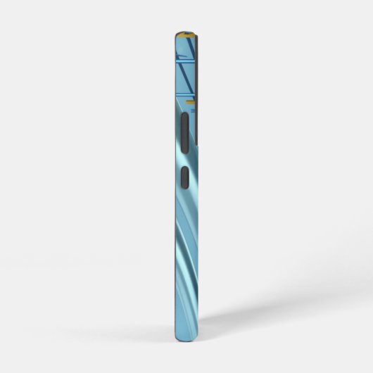 Trendy Baby Blue Musical Notes Samsung Galaxyケース (右側面)