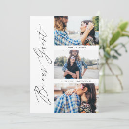 Trendy Be our Guest Chic Romantic 3 Photos Wedding セーブザデート