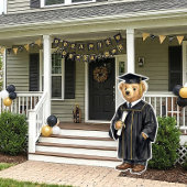 Trendy Bear Printable Graduation Party Decor ポスター