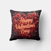 Trendy Beautiful Luxury Floral Love Collection クッション (裏面)