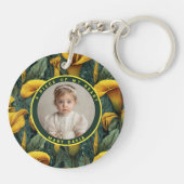 Trendy Best Gifts For Men Calla Lilies Flower キーホルダー (裏面)