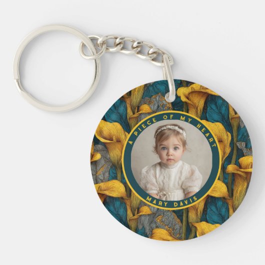 Trendy Best Gifts For Men Custom  Calla Lilies キーホルダー (正面)