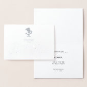 Trendy Best Man Funny Wedding Minimalist  箔カード (ディスプレー)