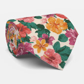 Trendy Birthday Gifts For Husband Tropical Floral ネクタイ (ロール)